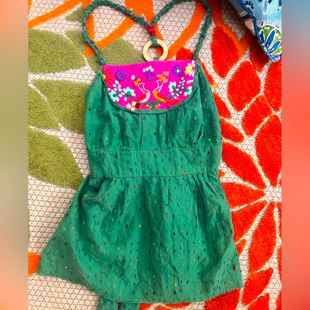 Free People Boho Handmade Tank